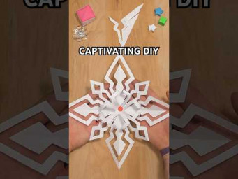 DIY CAPTIVATING CHRISTMAS CRAFTS |  HOW TO MAKE PAPER SNOWFLAKE STEP BY STEP