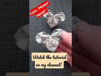 Cool Money HEART | Dollar Origami for Valentine's Day | Gift for everyone #origami #dollarorigam