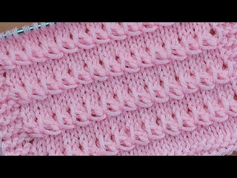 Замечательный узор спицами для женских и детских изделий. Замечательный узор спицами для женских и детских изделий.