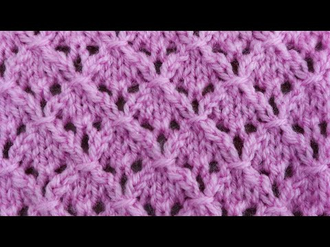 Красивый ажурный узор спицами для блузы, жакета, кардигана. Красивый ажурный узор спицами для блузы, жакета, кардигана.