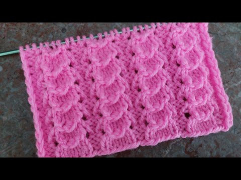 "Ажурные объёмные дорожки " Красивый узор спицами для жилета, свитера, джемпера. "Ажурные объёмные дорожки " Красивый узор спицами для жилета, свитера, джемпера.