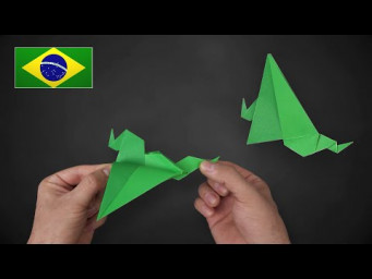 Origami: Drag&atilde;o que Bate as Asas - Tutorial PTBR