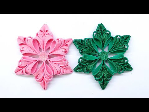 Beautiful Christmas Snowflakes | Easy Paper Cutting Design | DIY Christmas Decorations at Home