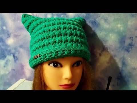 Шапка с ушками крючком. Подробный м.к. Шапка с ушками крючком. Подробный м.к.