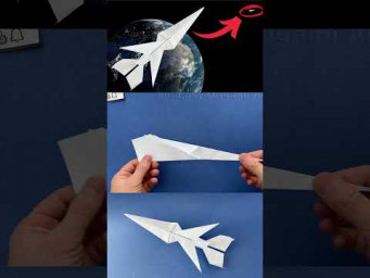 How to Make Paper Airplane that Fly Far over 1000 Feet #shorts