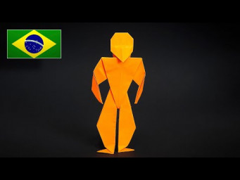 Como Fazer um Humano de Origami com Papel