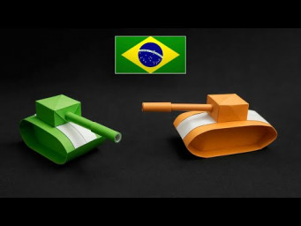 Como Fazer um Tanque de Papel Incr&iacute;vel! (Simples e Muito Divertido)