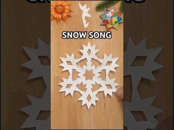 EASY PAPER SNOW SONG STEP BY STEP ❄️ HOW TO MAKE A SNOWFLAKE OUT OF PAPER ❄ INCLART