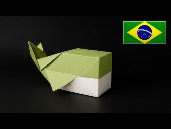 Origami de Baleia 3D &ndash; Modelo Fofo e Muito F&aacute;cil