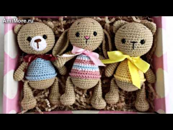 Амигуруми: схема Карманные зверюшки. Игрушки вязаные крючком - Free crochet patterns.