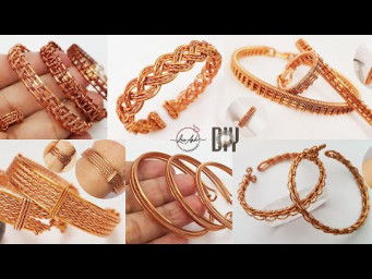 Jewelry making tutorials bracelets | 6 idea from copper wire and without stones or beads