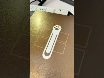 Cute Cat Paw Bookmark 3D Print 
