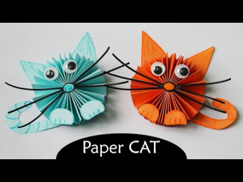 Amazing DIY Paper CAT | Moving Paper Toys | DIY School Crafts