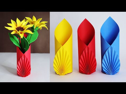 DIY Easy Paper Flower Vase DIY Easy Paper Flower Vase