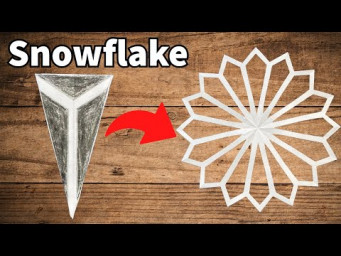 Paper Snowflakes 2 | How to make Snowflakes out of Paper | Kirigami Snowflake | Christmas Crafts