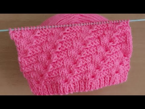 Замечательный узор спицами для всей семьи. Замечательный узор спицами для всей семьи.