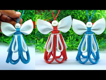 Beautiful Christmas Angel Decoration - DIY Paper Angel Craft | Dollar Tree Christmas 2025 Ideas