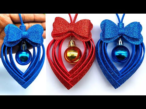 DIY Christmas Heart Ornaments | Easy & Beautiful Holiday Tree Decorations at Home DIY Christmas Heart Ornaments | Easy & Beautiful Holiday Tree Decorations at Home