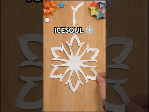 HOW TO MAKE PAPER SNOWFLAKE ICESOUL INSTRUCTION | CHRISTMAS DECORATION IDEAS INCL ART #diy