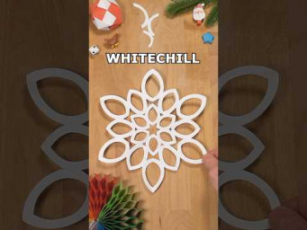 HOW TO MAKE WHITECHILL SNOWFLAKES | TOP CHRISTMAS DECOR IDEAS inclArt