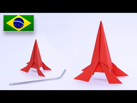 Origami de FOGUETE QUE VOA! - Tutorial PT-BR Origami de FOGUETE QUE VOA! - Tutorial PT-BR