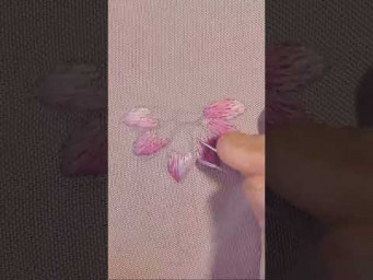 HOW TO EMBROIDER COSMOS FLOWER  SHORT