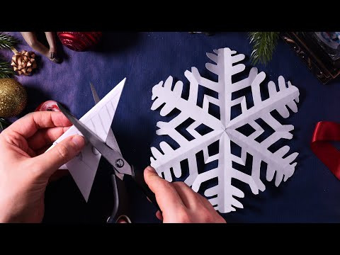 Как сделать снежинку из бумаги ❄️ Простой пошаговый мастер-класс для начинающих Как сделать снежинку из бумаги ❄️ Простой пошаговый мастер-класс для начинающих