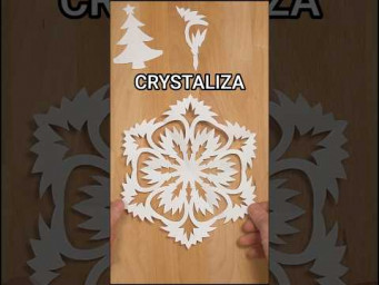 SIMPLE CRYSTALIZA SNOWFLAKE PAPER CUTTING | HOW TO MAKE A SNOWFLAKE OUT OF PAPER ❄