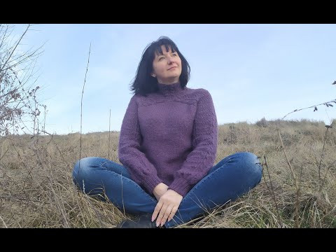 Свитер спицами "Аметист". Часть 5. Фотоальбом.