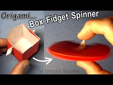 Origami Box Oscillation Fidget Spinner Origami Box Oscillation Fidget Spinner