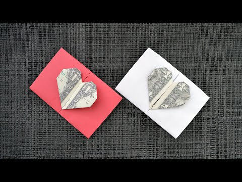 My PAPER ENVELOPE with MONEY HEART | Dollar Origami for Valentine's Day | Tutorial DIY by NProku My PAPER ENVELOPE with MONEY HEART | Dollar Origami for Valentine's Day | Tutorial DIY by NProku