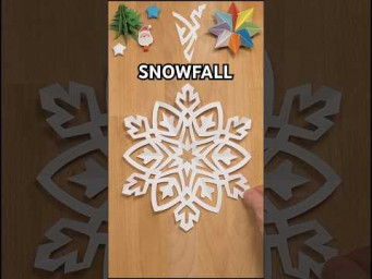 HOW TO MAKE A SNOWFLAKE SNOWFALL OUT OF PAPER | CHRISTMAS DECORATION IDEAS INCLART