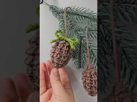 Christmas knitted cones Christmas knitted cones