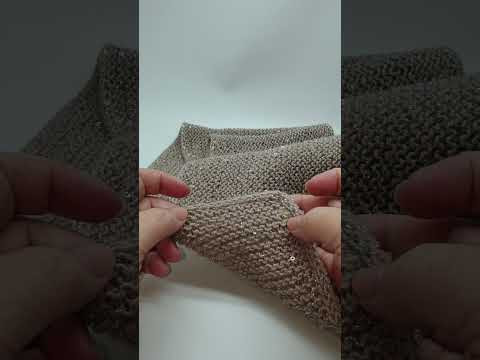 Простой шарф спицами #shorts Простой шарф спицами #shorts