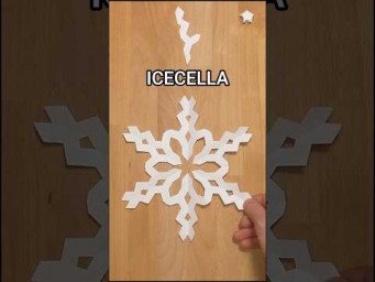 PAPER SNOWFLAKE ICICELLA TUTORIAL | TOP CHRISTMAS DECOR IDEAS INCLART