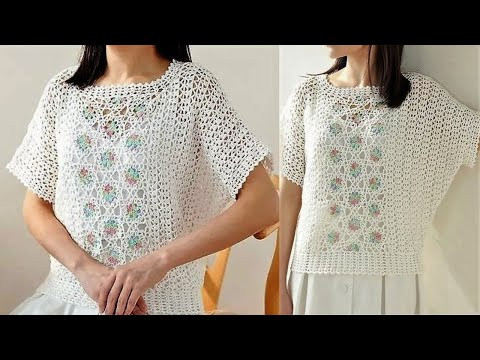 Мотив крючком Узор крючком  и ПРЕКРАСНАЯ ЛЕТНЯЯ КОФТОЧКА