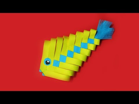 РЫБКА ИЗ БУМАГИ - Легкая Поделка для Детей Своими Руками РЫБКА ИЗ БУМАГИ - Легкая Поделка для Детей Своими Руками