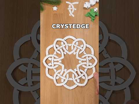 PAPER SNOWFLAKE CRYSTEDGE FOR CHRISTMAS DECORATIONS | SNOWFLAKE OUT OF PAPER ❄ INCLART PAPER SNOWFLAKE CRYSTEDGE FOR CHRISTMAS DECORATIONS | SNOWFLAKE OUT OF PAPER ❄ INCLART