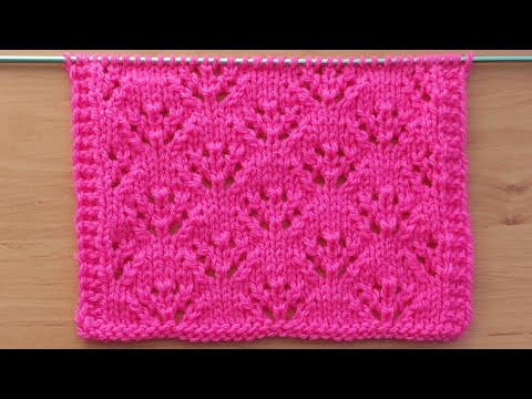 Ажурный узор спицами для летнего топа, маечки, туники, жилета, платья. Ажурный узор спицами для летнего топа, маечки, туники, жилета, платья.