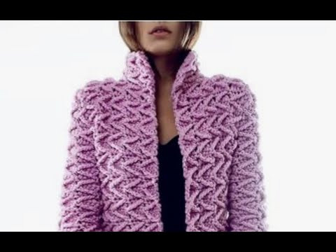 Популярный кардиган крючком // МК на узор для кардигана. Популярный кардиган крючком // МК на узор для кардигана.