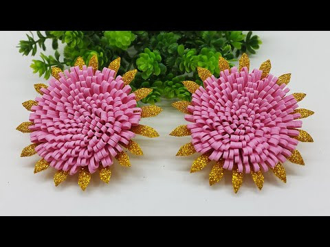 How to Make Very Easy and Simple Foam Paper Flowers - DIY Foam Flowers Tutorial How to Make Very Easy and Simple Foam Paper Flowers - DIY Foam Flowers Tutorial