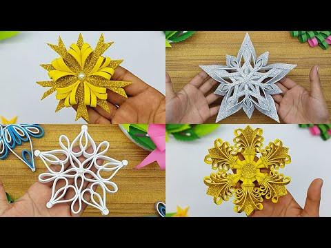 4 Amazing Snowflakes Ornaments For Christmas Tree Decorations 4 Amazing Snowflakes Ornaments For Christmas Tree Decorations