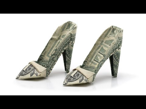 Dollar Bill High-heel Shoe Origami (Jodi Fukumoto) Dollar Bill High-heel Shoe Origami (Jodi Fukumoto)