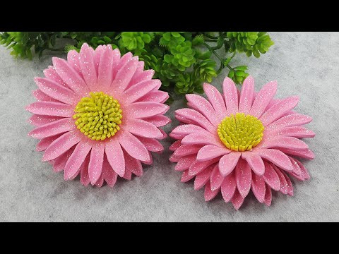 How to Make Beautiful Foam Flowers - Easy Craft Idea Tutorial How to Make Beautiful Foam Flowers - Easy Craft Idea Tutorial