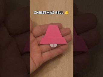 EASY PAPER CHRISTMAS BELL STEP BY STEP | HOW TO MAKE FUN ORIGAMI CHRISTMAS BELL