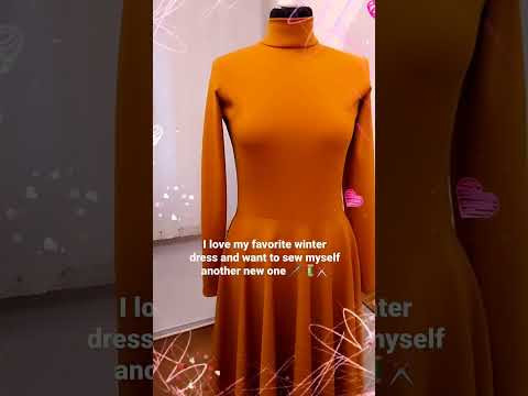 I love my favorite winter dress and want to sew myself another new one 