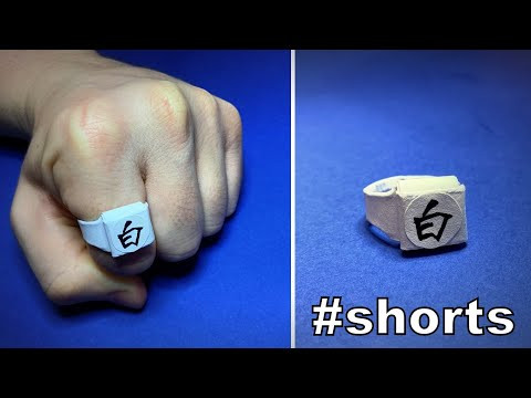 How to Make a Paper Konan Akatsuki Ring Naruto | Origami Akatsuki Ring | Easy Origami ART #shorts