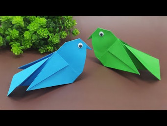 How To Make a Paper Flapping Bird - Easy Origami Bird Instructions