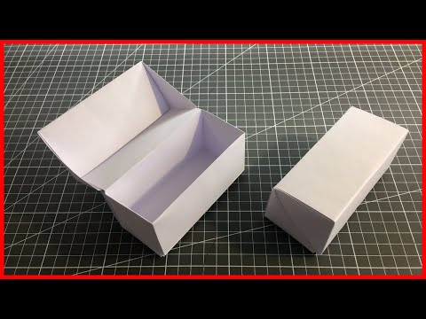 Оригами КОРОБКА. Схема сборки из бумаги а4. Сделай своими руками без клея и ножниц Оригами КОРОБКА. Схема сборки из бумаги а4. Сделай своими руками без клея и ножниц