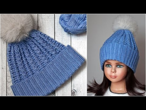 Шапка с косами крючком (Crochet Hat) | Подробный мастер-класс + схема Шапка с косами крючком (Crochet Hat) | Подробный мастер-класс + схема